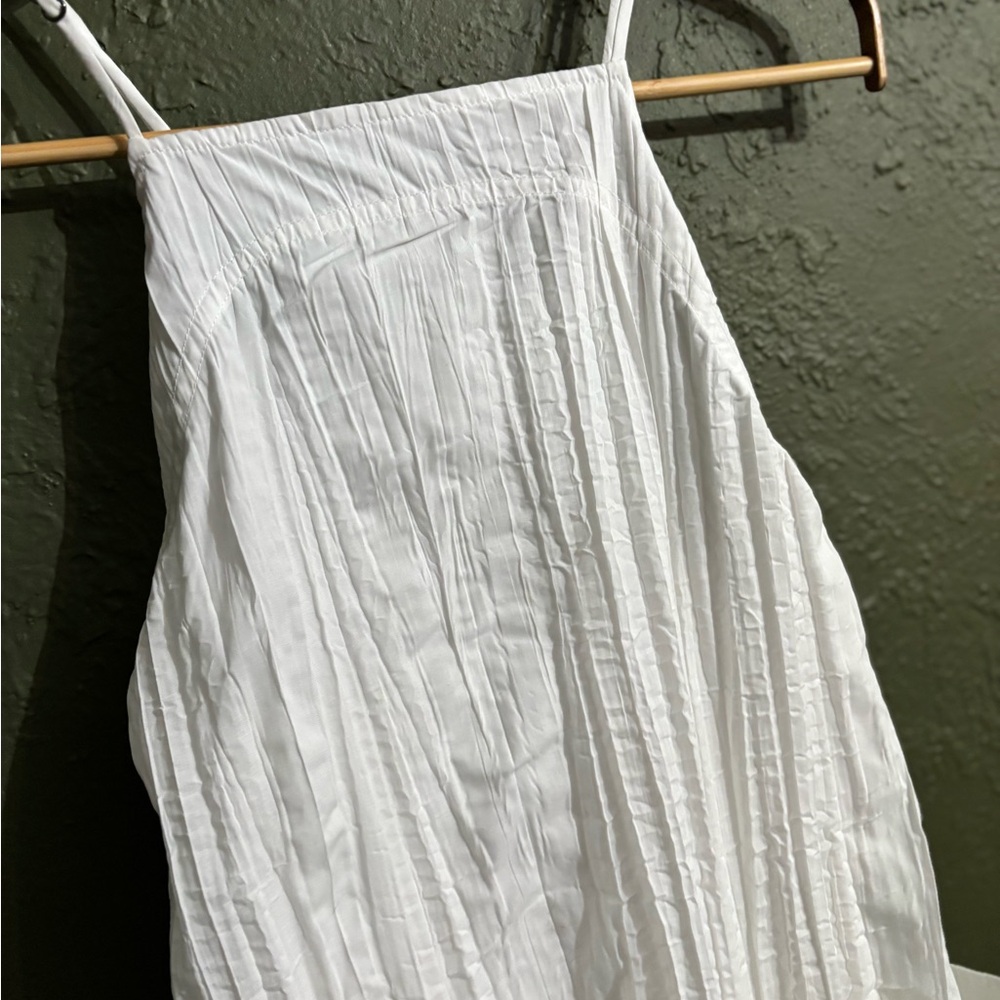 Urban Outfitters Crinkle White Sleeveless Dress - Picture 5 of 15